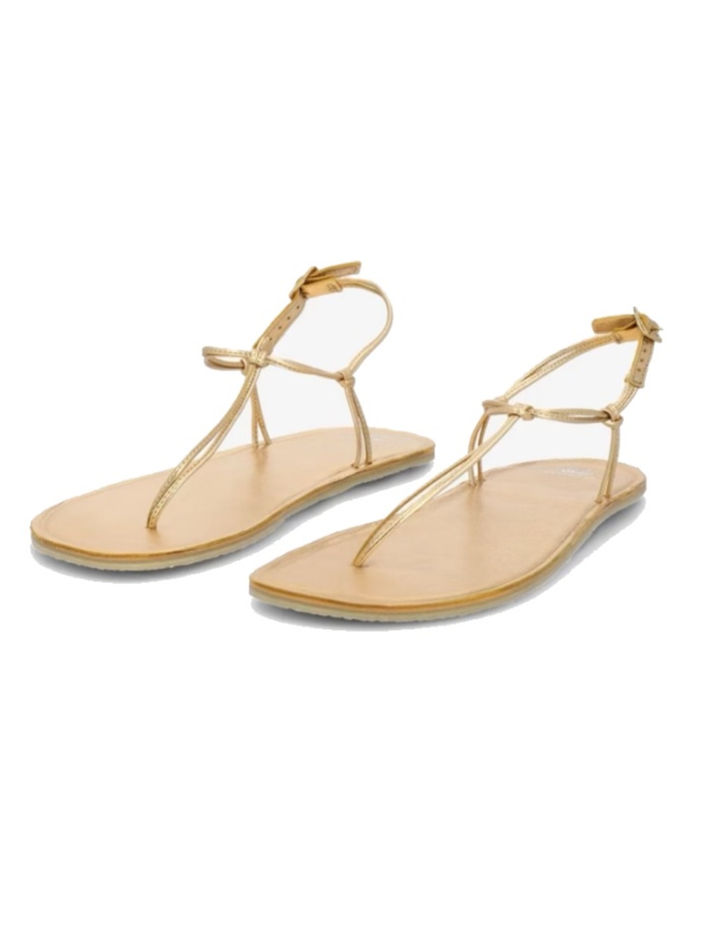 Groundies Amalfi Barefoot Sandals Gold size EU 40